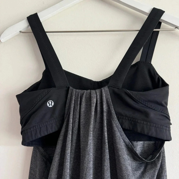 Lululemon Run Back On Track black & gray tank top size 6 - Picture 5 of 6